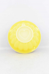Jelly Stamp In Plastic Yellow Tupperware Heart