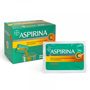 ASPIRINA C RAFFREDDORE E INFLUENZA 400 mg ACIDO ACETILSALICILICO + 240 mg VITAMINA C 10 BUSTINE GUSTO ARANCIA