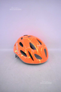 Bike Helmet Boy Orange Fluo Briko