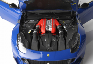 Ferrari F12 TDF Azzurro Dino Yellow Stripe Ltd 120 Pcs With Display Case - 1/18 BBR