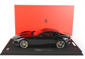 Ferrari Roma New Black Daytona Ltd 42 Pcs With Display Case  - 1/18 BBR