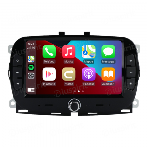 ANDROID autoradio navigatore per Fiat 500 2016 2017 2018 2019 CarPlay Android Auto GPS USB WI-FI Bluetooth 4G LTE