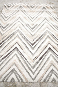Carpet Olive Carpets Fantasy Modern Zig Zag Beige Gray Black 133x190cm