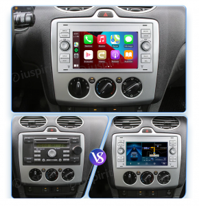 ANDROID autoradio navigatore per Ford Focus Mondeo S-Max C-Max Galaxy Transit Fiesta Fusion Kuga CarPlay Android Auto GPS USB WI-FI Bluetooth 4G LTE