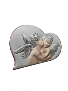 Geo's icona bilaminato argento angeli colorati