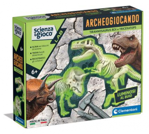 Clementoni - Archeogiocando T-Rex & Triceratopo