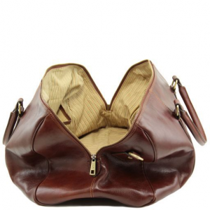  Tuscany Leather Madrid Gladstone Leather Bag - Large size Brown  : Clothing, Shoes & Jewelry