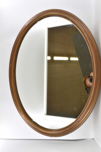Specchio In Vetro Ovale 80 Cm