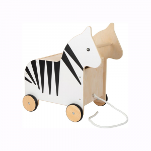 Scatola per giocattoli con ruote Zebra Wildlife