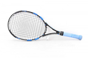 Racchetta Da Tennis Babolat 3 - 4 3/8 Nera Azzurra E Bianca 68 Cm