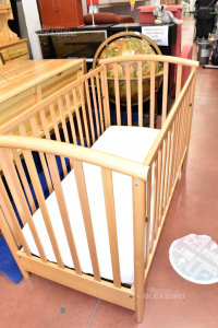 Kinderbett Von Holzbaby Bimbiitaly Holz Klar Mit Matratze