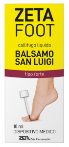 ZETA FOOT CALLIFUGO LIQUIDO BALSAMO SAN LUIGI 10 ML - TIPO FORTE PER RIMUOVERE CALLI E DURONI