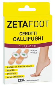 ZETA FOOT 6 CEROTTI CALLIFUGHI - CON ACIDO SALICILICO AIUTANO A RIMUOVERE I CALLI