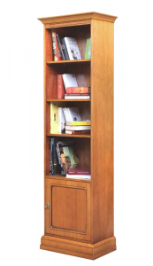 Librería columna con puerta y estantes regulables