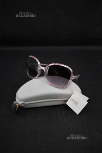 Sunglasses Parah Woman Flowers -x- With Case Grey