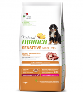 Trainer Natural Sensitive - Medium/Maxi - Puppy&Junior - 12 kg