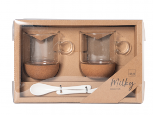 Set 2 tazze mug con cucchiaio 300 ml. - Ferrini Gift