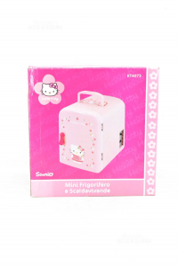 Mini Fridge Hello Kitty Pink With Cable Auto And Home (new But Defect Color Faded)