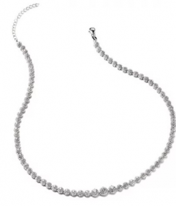 Sovrani collana in argento 925 con pietre bianche J5267
