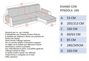 COPRIDIVANO PENISOLA TRAPUNTATO DISEGNO RETICOLO