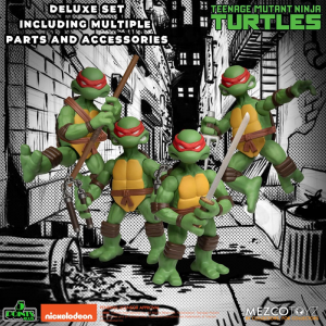 *PREORDER* Teenage Mutant Ninja Turtles 5 Points: TEENAGE MUTANT NINJA TURTLES Deluxe Set by Mezco Toys