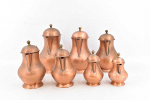 Teapots Copper Numerate 1 / 2 / 4 / 5 / 6 / 7 / 8