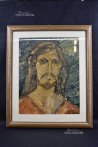 Pintura Pintado Cristo 43x51 Cm