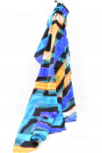 Foulard Woman Grounds Of Wind Colorful 100% Silk 40x160 Cm