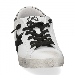 2Star Sneaker low 4028 bianco zebra nero-3