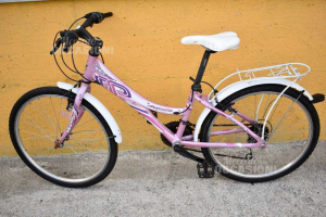 Fahrrad Klipper Rosa Weiß (Bremse Zu Beheben)