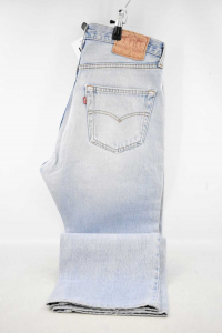 Jeans Hombre Lavis Strauss Claro Mod.501 Talla 34-36