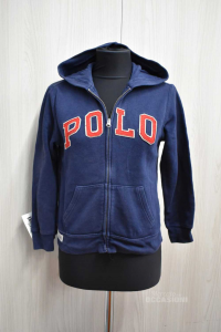 Sweatshirt Boy Polo Ralph Lauren Size 10 / 12 Years Blue