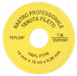 Nastro Teflon Professionale 19 X 15 X 0,20 Mm