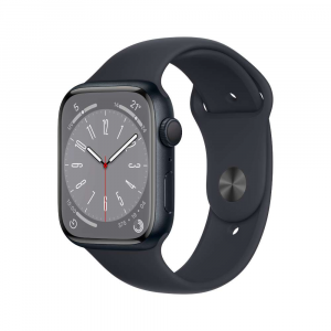 Apple Watch Serie 8 GPS 45mm Cassa Alluminio Midnight Cinturino Sport Nero MNP13