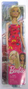Barbie Trendy Vestito Rosa con Farfalle e Capelli Biondi