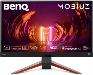 Benq Mobiuz Ex2710Q Monitor Gaming (27 Pollici, Ips, 2K, 165 Hz 1Ms Hdr 400, Freesync Premium, 144 Hz Compatible), Nero, ?8.54 x 24.17 x 21.26 cm; 7.4 Kg