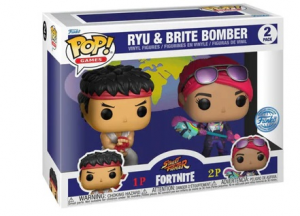 Funko Pop ! Fortnite 2 PAck : Ryu w/ Brite Bomber