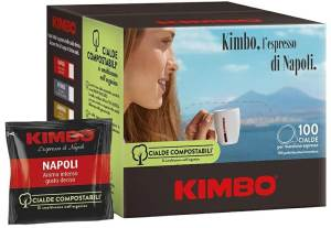 Kimbo Box Cialde 44mm Napoli 100pz
