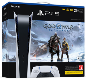 Playstation 5 Digital Edition+God of War Ragnarok C Chassis