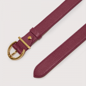 Cintura Grained Leather Gold rossa Coccinelle