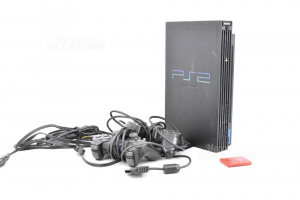 Console Playstation 2 With Cables And 2 Joystick