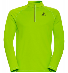 Odlo - MID LAYER 1/2 ZIP BESSO LIME GREEN