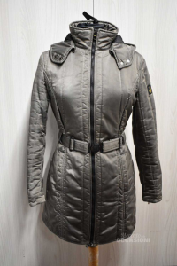 Jacket Woman Refrigiwear Size.s / 40 Color Where Grey With Belt Long
