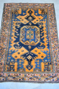 Carpet Orange Blue Bordo Pink Fantasy Geometric 100x140 Cm