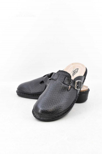 Slippers Woman Ecosanit Black Size.40 (with Footbed Sostituibile)