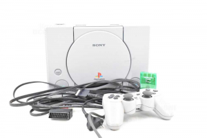 Konsole Playstation 1 (mit Speicher Karte) Und 1 Joystick Mit Kabel