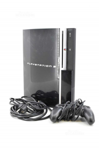 Konsole Playstation 3 Sony Modell Cechh04 Mit Joystick (nicht Original) Und Kabelx