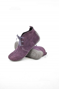 Zapatos Mujer Clarks Púrpura Ciruela Talla 39-40 (6 1 / 2) Hecho Ex Vietnam