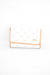 Wallet Carpisa White And Beige With Coin Purse 14x9x4 Cm