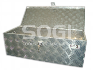 Baule portautensili SOGI BLE-77 porta attrezzi cassone pick-up in alluminio - 765 x 340 x 245 h mm